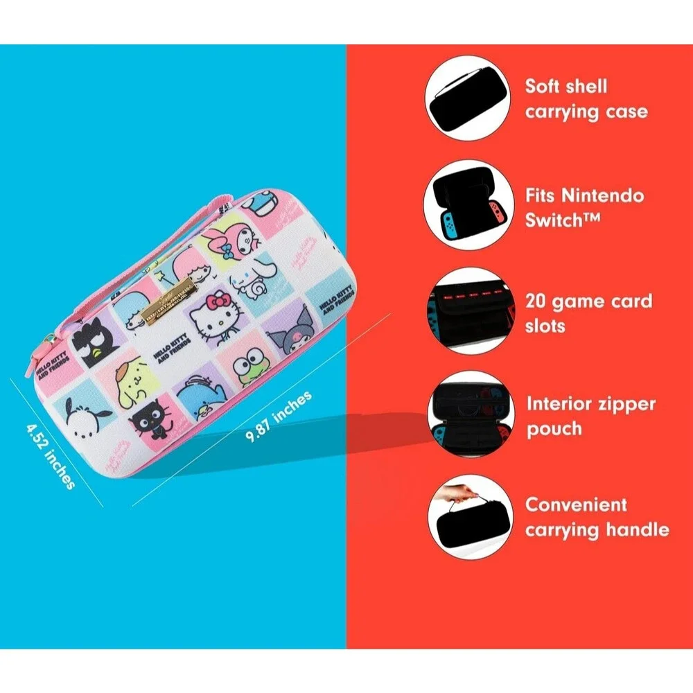 Sonix Sanrio Hello Kitty Grid Nintendo Switch 1 Case NEW